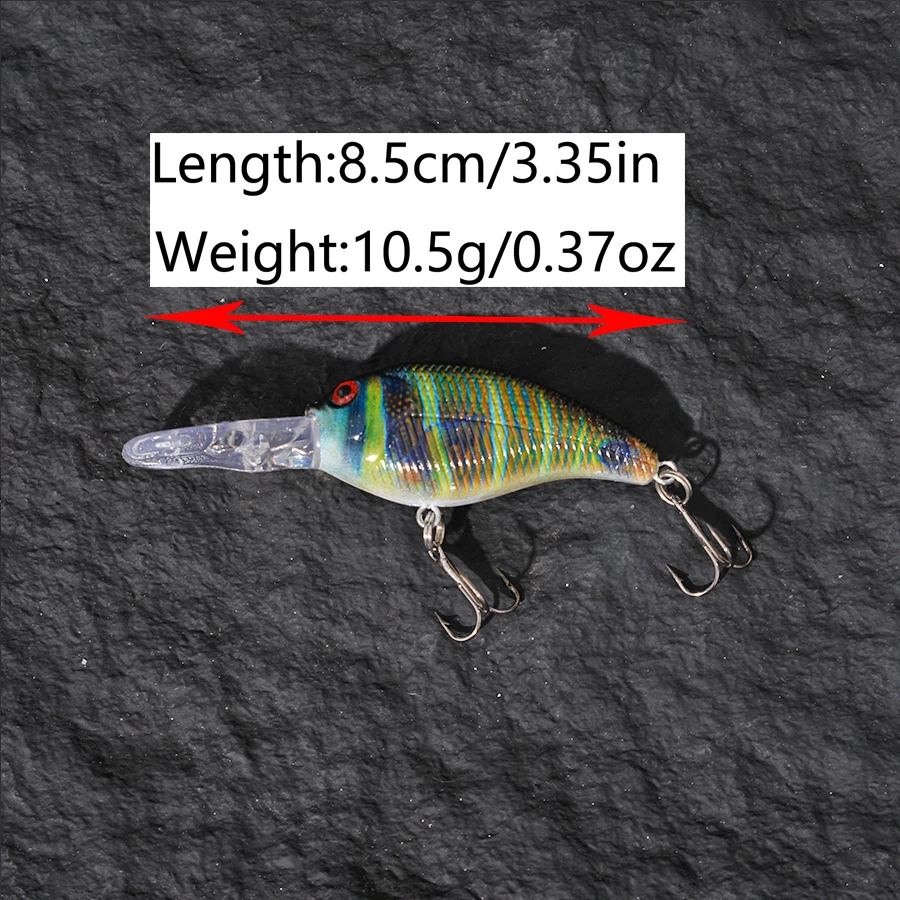 Señuelos Wobbler ABS para lucio y lubina, pesca de arrastre - imagen 5
