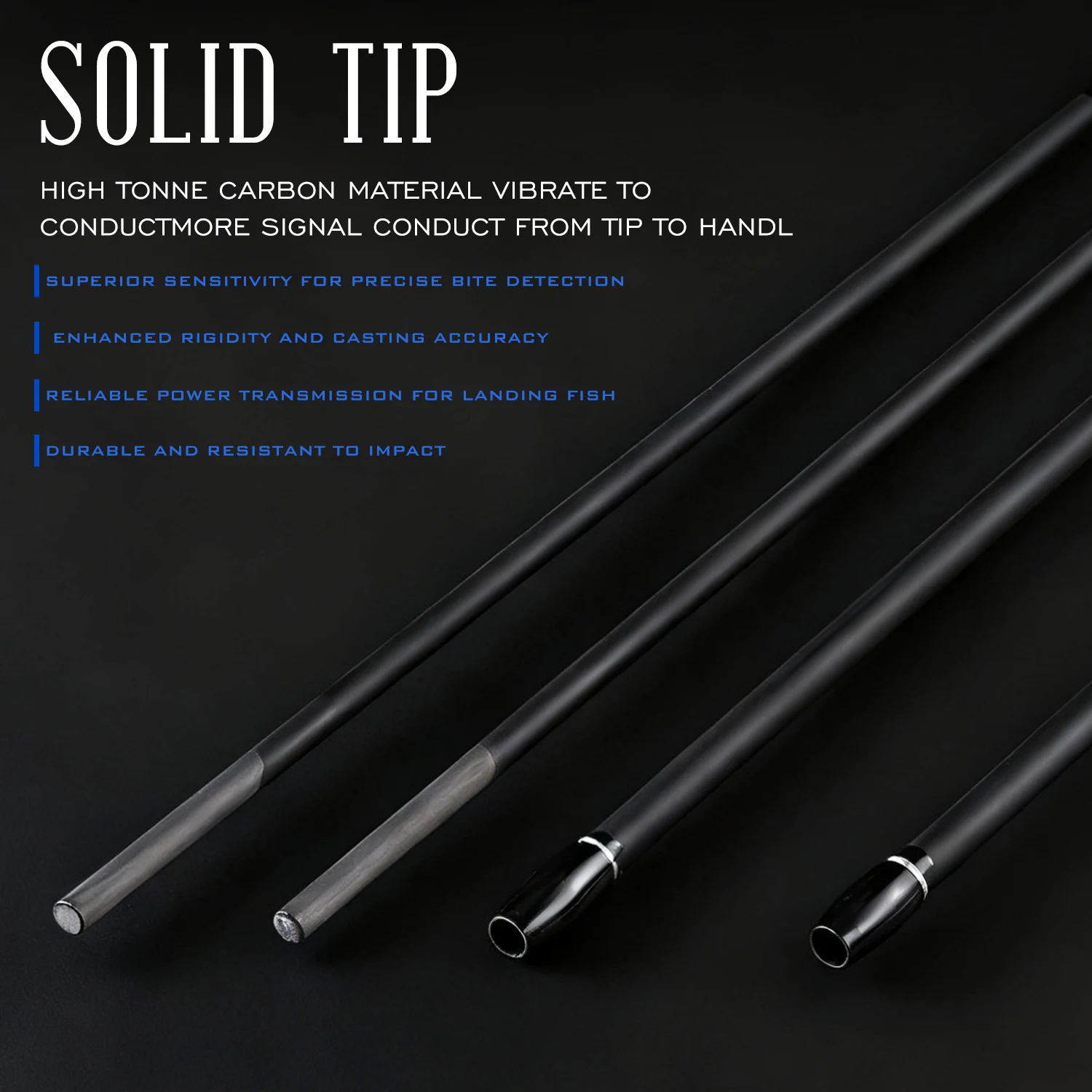 Sougayilang Caña de spinning ultraligera de carbono - imagen 2