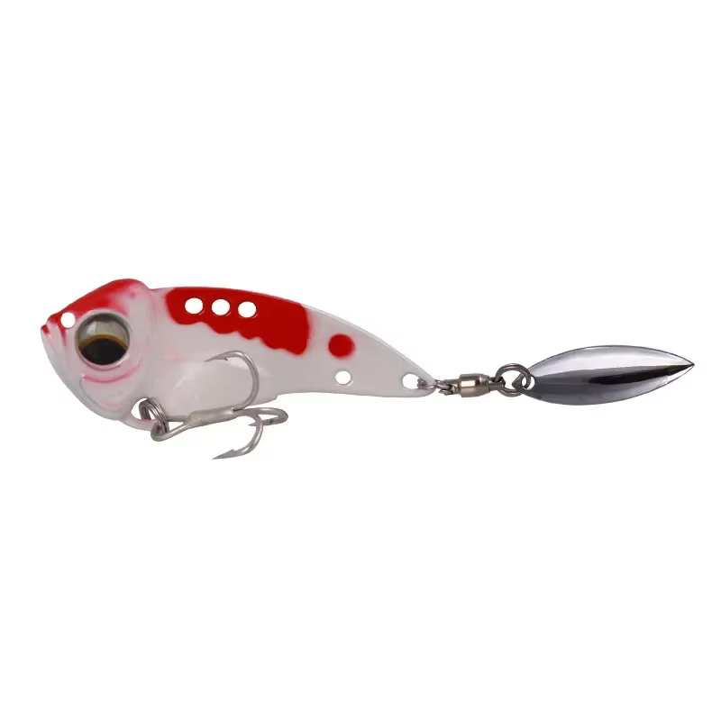 Señuelo Spinner Willow Leaf vibrante para lubina y perca - imagen 5