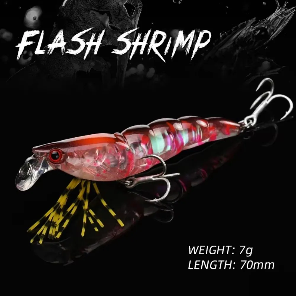 Señuelo Wobbler Minnow superficial Flash Shrimp Longcast 3D - imagen 2