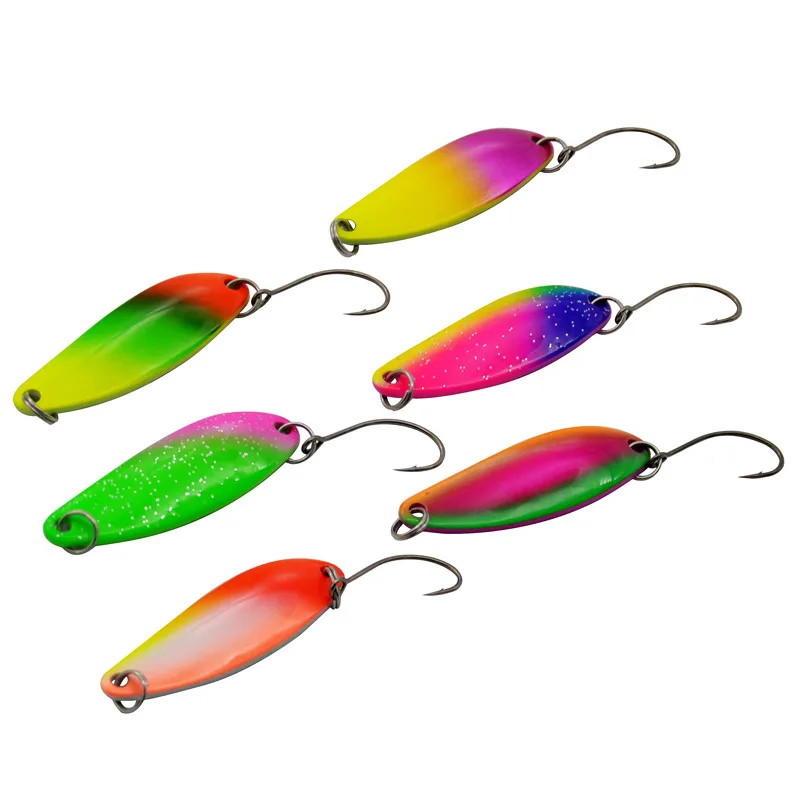 Salix Señuelo de pesca hoja con lentejuelas para trucha - imagen 5