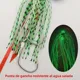 Señuelos jig con falda de goma y anzuelos dobles para agua salada - imagen 4