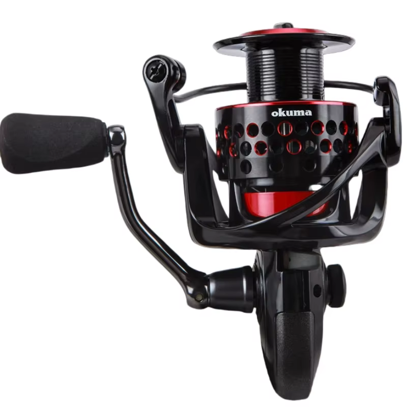 Carrete Spinning Okuma Cabezal Metálico – Lanzamiento Largo y Freno Suave - imagen 2