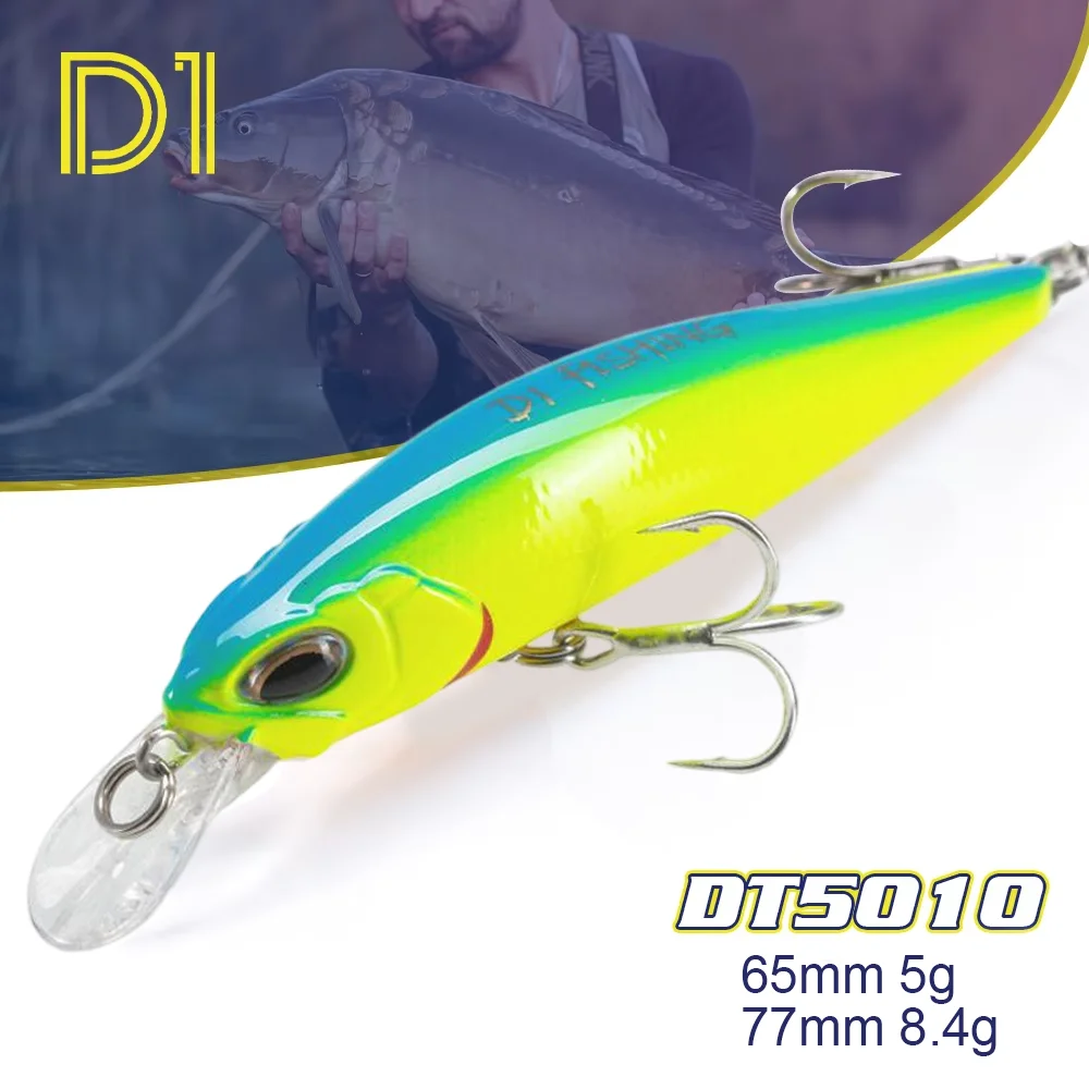 Anzuelo D1 Rozante 77mm 8,4G – Jerkbait suspendida para lubina