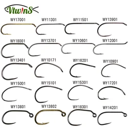 Vtwins anzuelos sin púas para ninfa 60° y Caddis húmedos