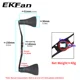Manivela de carrete EKFan ultralarga de aluminio para señuelos