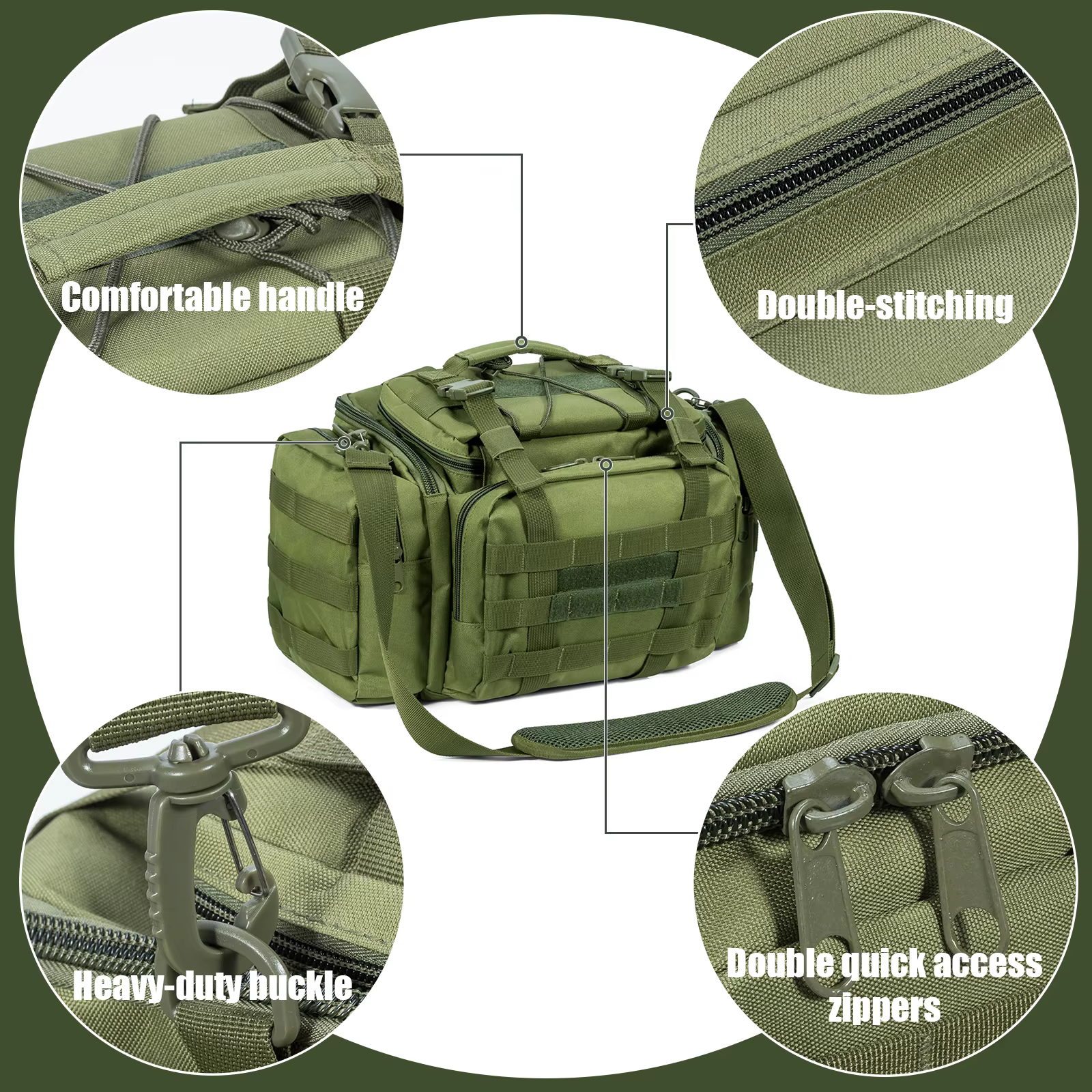 Bolsa de pesca de cintura alta capacidad - imagen 5