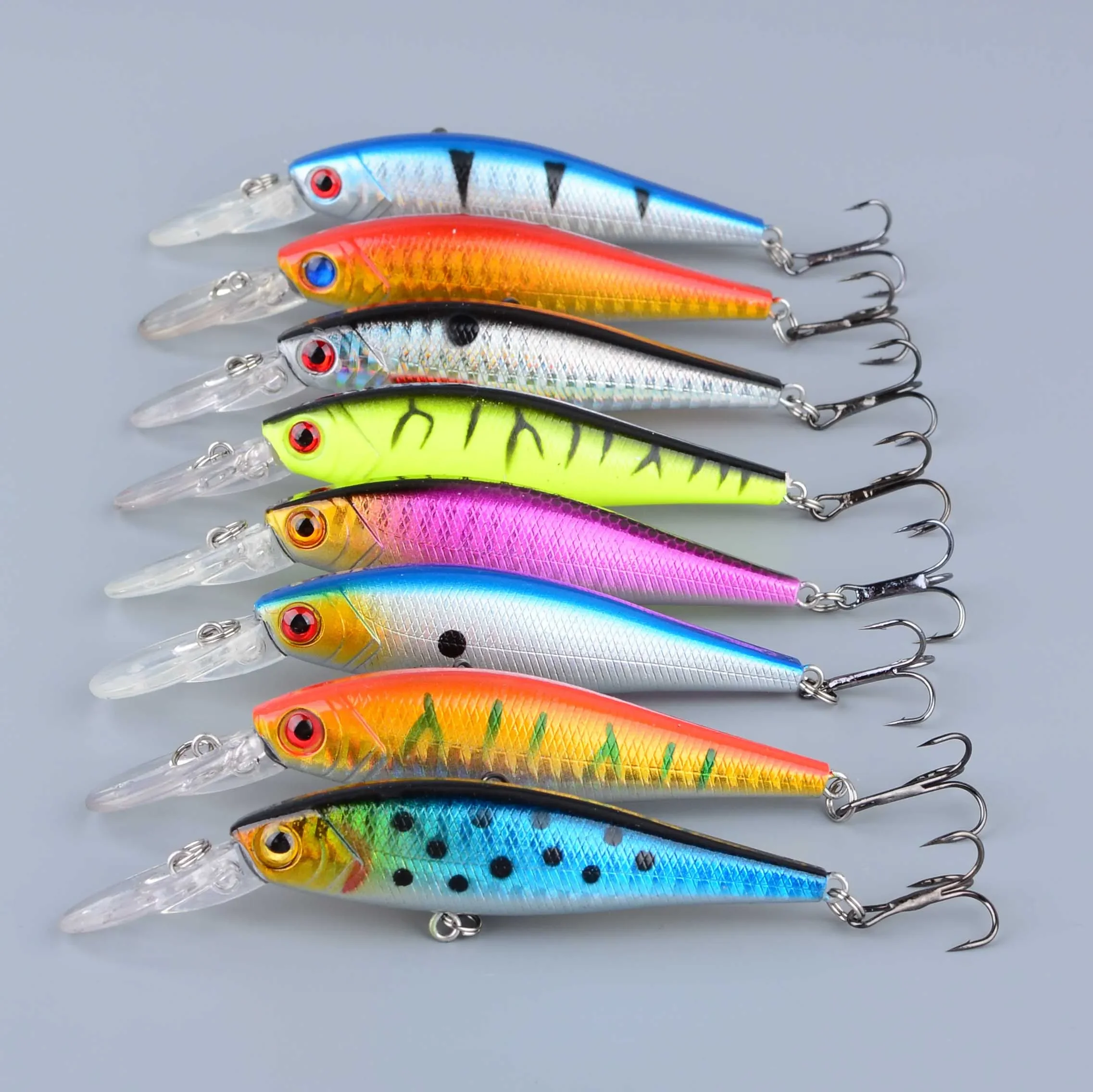Detalle del señuelo tipo minnow