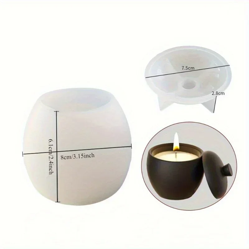Molde silicona pera para velas artesanales y resina epoxi - imagen 2