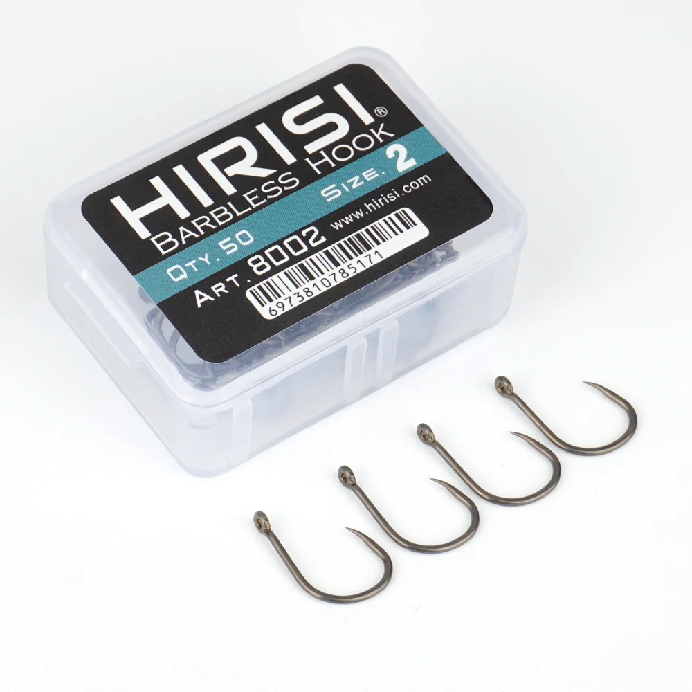 Anzuelos Hirisi de acero inoxidable PTFE con púas y alto carbono - imagen 5
