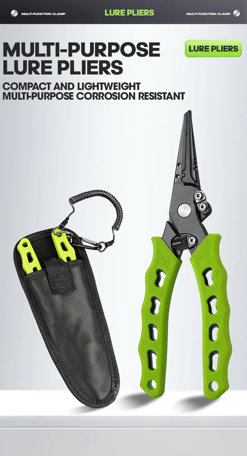 Alicates de pesca TAIYU en color azul con diseño ergonómico