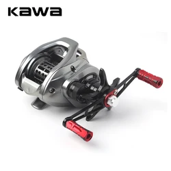 Manivela Kawa aluminio y madera para carrete de pesca