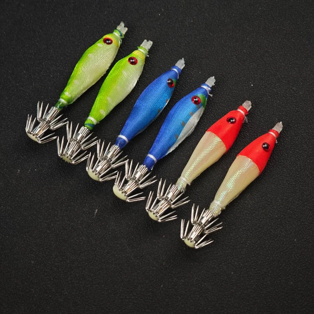 Señuelo de calamar brillante con plantillas para pesca en mar - imagen 5