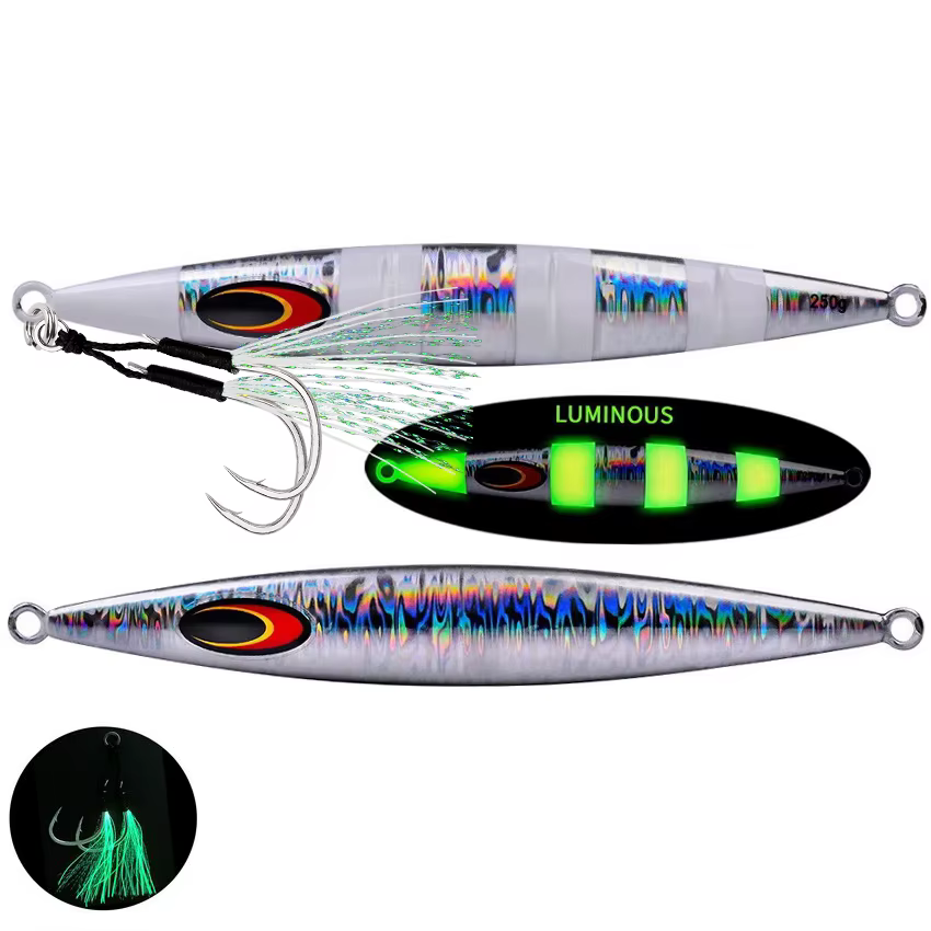 Señuelo Jigging Sardina de metal fundido con anzuelo deslizante - imagen 5