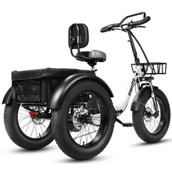 Eskute T302 Pro Cargo triciclo eléctrico plegable para adultos