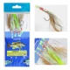 Sabiki anzuelos con hilo y señuelos brillantes para pesca nocturna - imagen 2