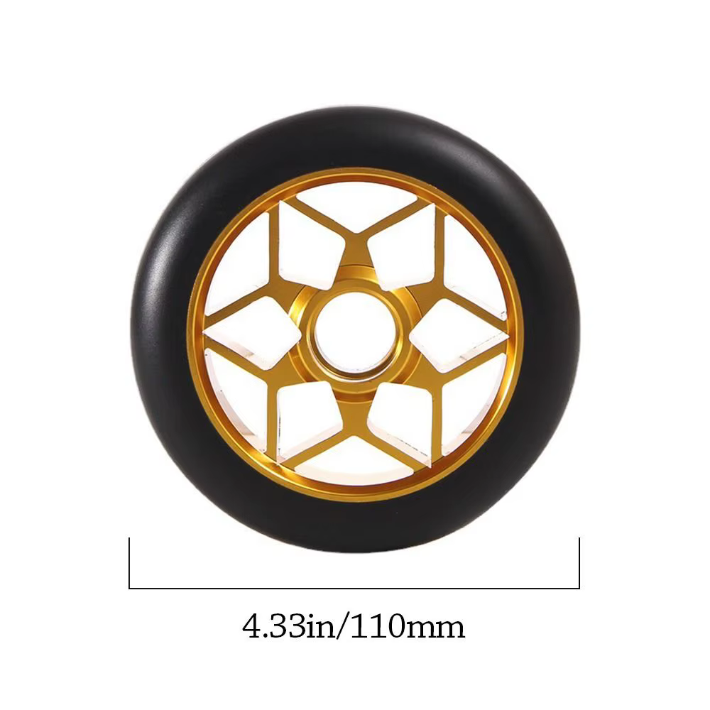 Ruedas Patinete Eléctrico 110mm Aleación Aluminio – Rodamientos Silent