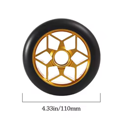 Ruedas Patinete Eléctrico 110mm Aleación Aluminio – Rodamientos Silent