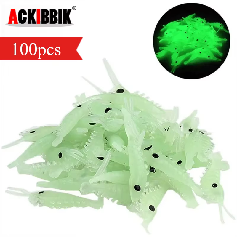 Señuelo Vinilo Camarón Luminoso para Pesca Nocturna - imagen 4