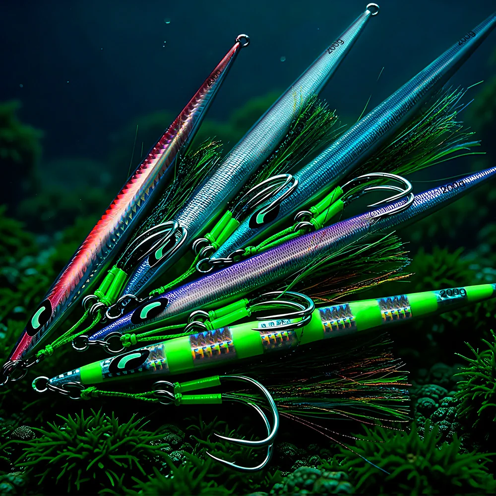Señuelo jigging Proberos para lubina, hundimiento rápido 3D