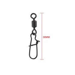 Giratorio Quick Change AG139 – Negro mate para pesca de carpa