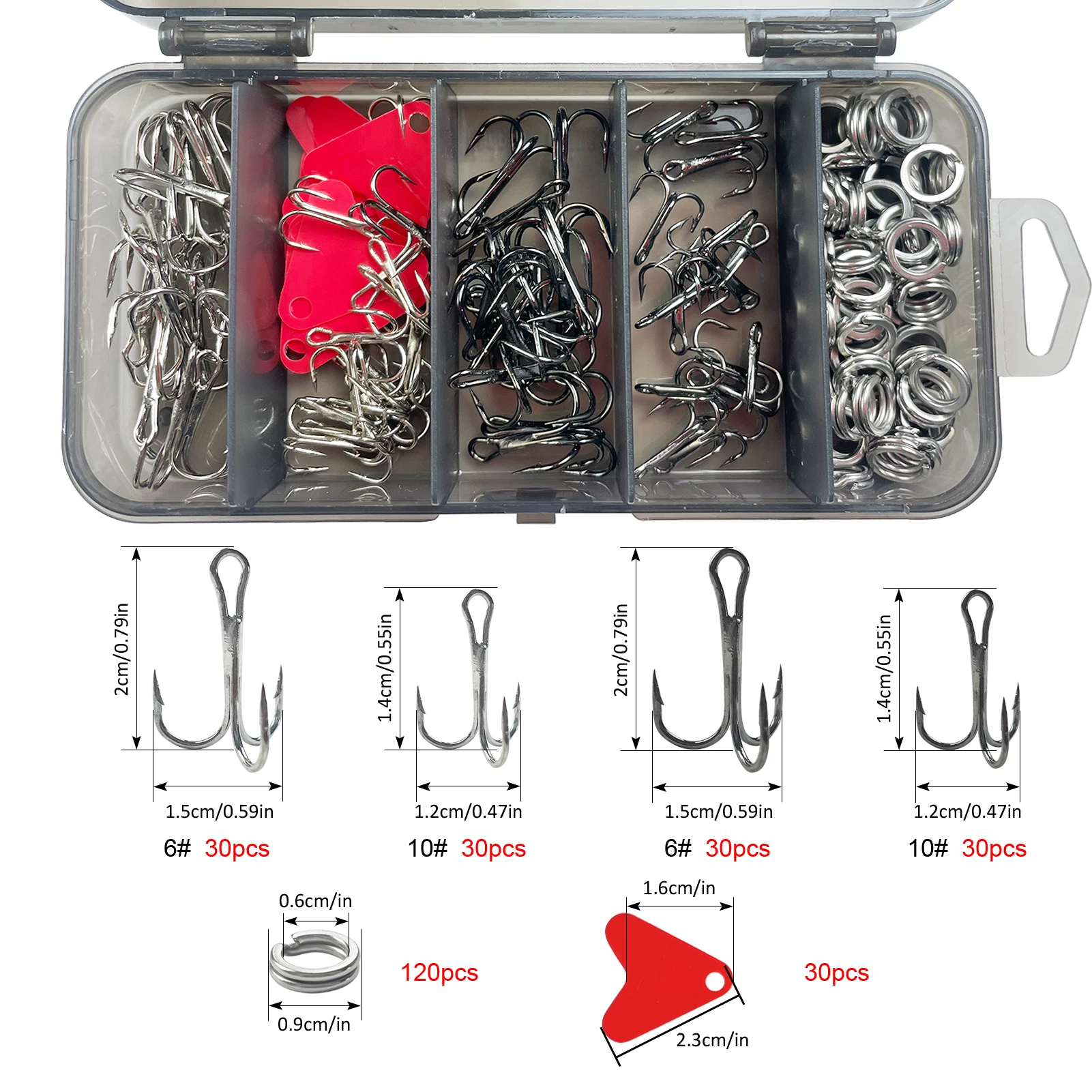 FREE FISHER kit de señuelos crankbait y triples para montaje pesca