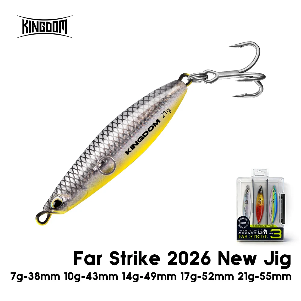 Kingdom Far Strike señuelos hundimiento para lubina de largo alcance