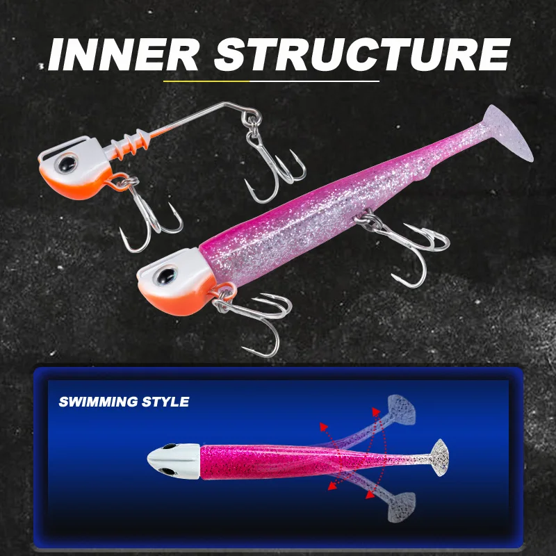 DT Señuelo de silicona con jig head para lubina y lucio - imagen 5