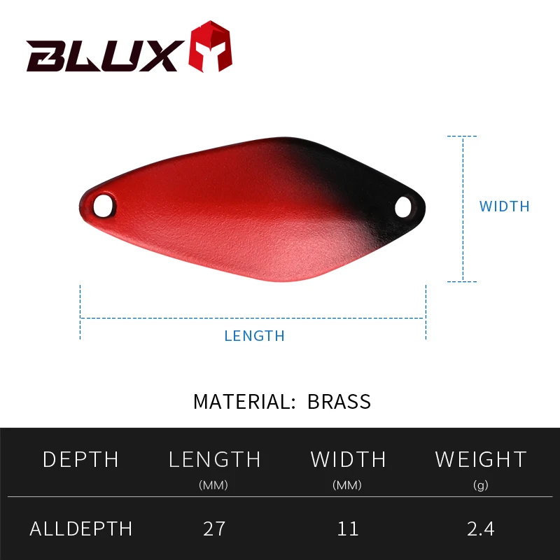 BLUX Mini Cuchara Metálica 2,4g – Señuelo para Trucha y Salmón - imagen 4