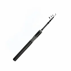 Caña telescópica de carbono portátil — para pesca en acampada