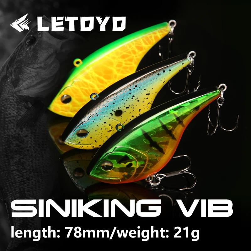 LETOYO VIB Señuelo Triples, Tiro Largo y Sonido 80s para Lubina - imagen 3