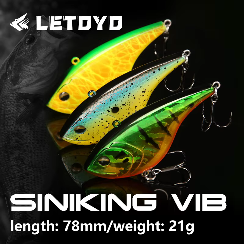 LETOYO VIB Señuelo Triples, Tiro Largo y Sonido 80s para Lubina - imagen 3