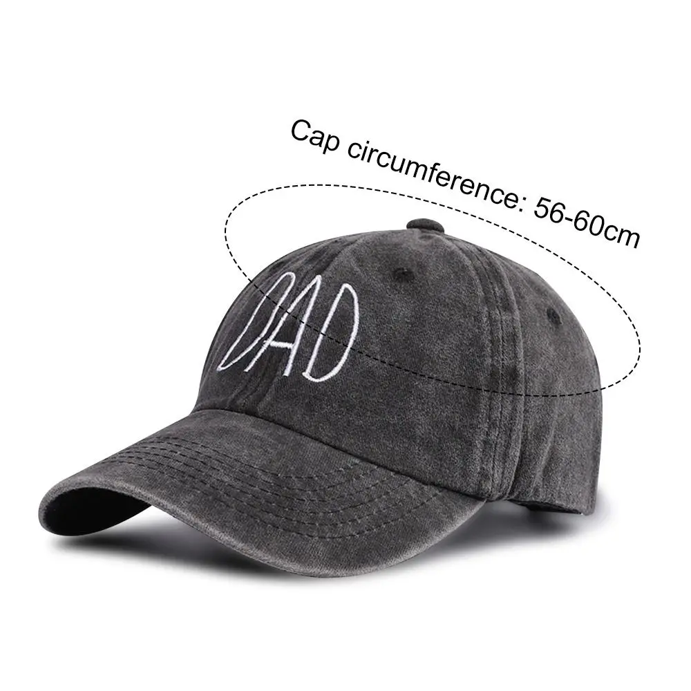 Gorra vaquera lavada vista frontal con bordado DAD