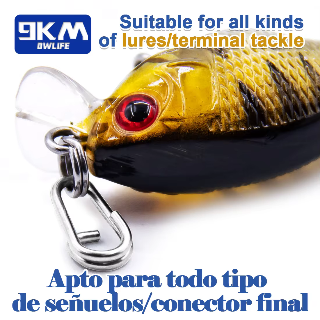 Anillos divididos de acero inoxidable – Ovalados para pesca - imagen 2