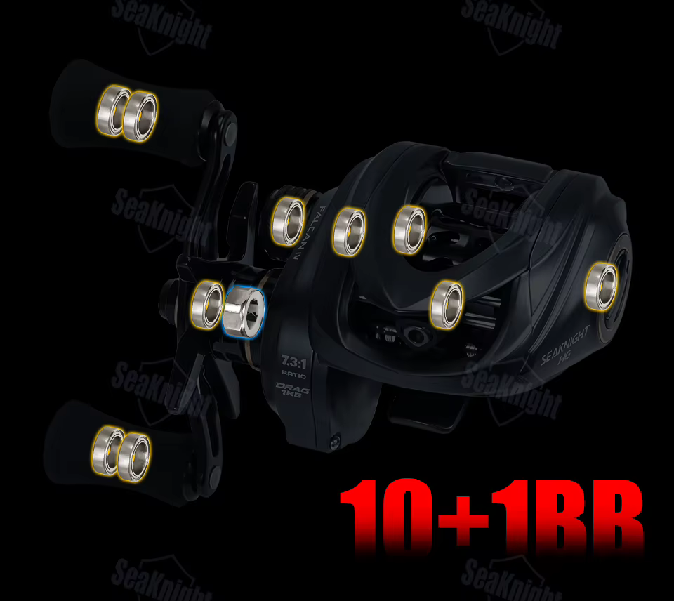 Carrete Baitcasting SeaKnight FALCAN4 Serie IV – 180g ultraligero - imagen 4