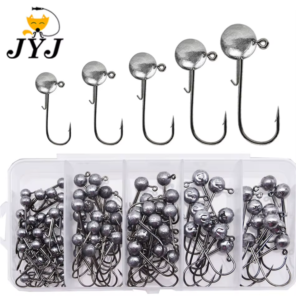 JYJ Jig Head para lubina – Vinilo señuelo de peso - imagen 4