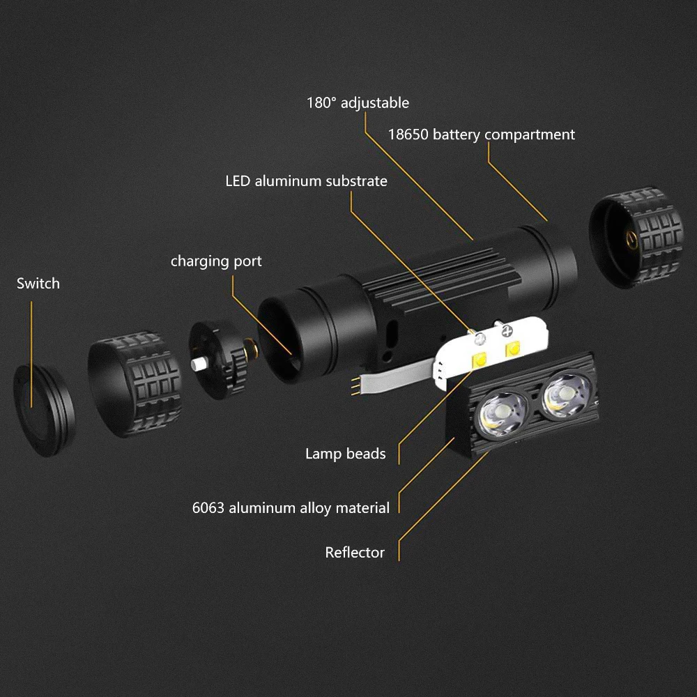 Luz LED puesta en la muñeca de un corredor nocturno mostrando su posición ergonómica