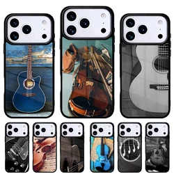 Funda para iPhone con diseño de violín musical y carcasa trasera