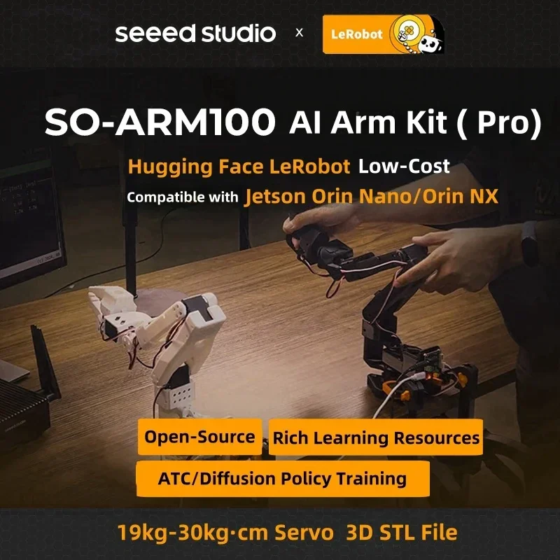 LeRobot AI Aam Kit Pro con esqueleto impreso en 3D - imagen 4
