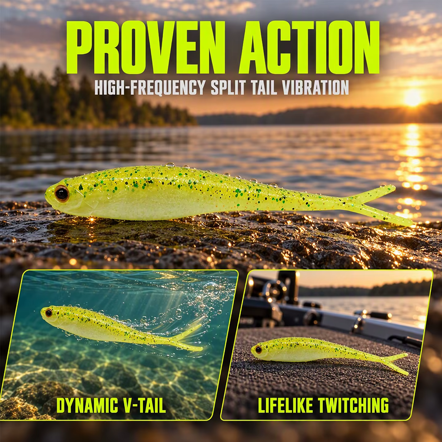 ESFISHING Real Shad – Señuelo silicona jigging para lucio - imagen 5