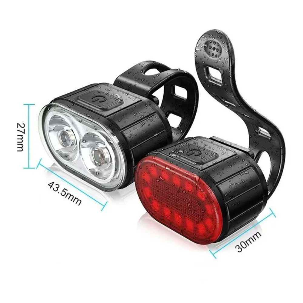 Luces LED delanteras y traseras recargables súper brillantes - imagen 4