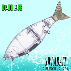 Dr.Holife Swimbait articulado sin pintar blanco - cebo de pesca DIY