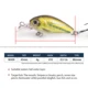Hanlin Mini crankbait flotante duro para lubina, señuelo minnow - imagen 2