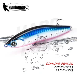 Hunthouse Wobbler Stickbait para lucio: se hunde en agua salada