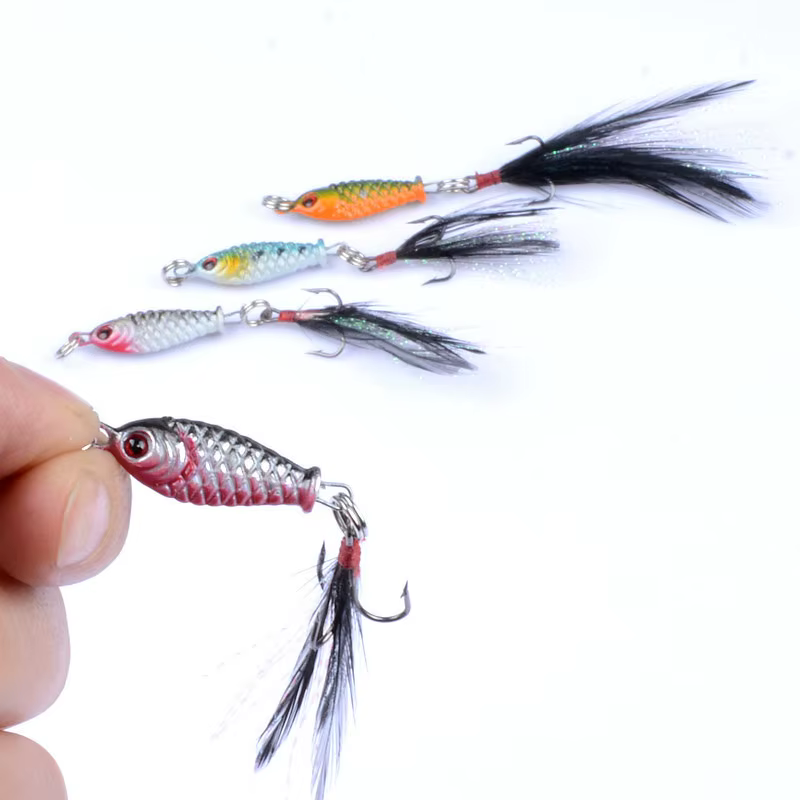 Señuelo VIB metálico cuchara para trucha – Pesca de invierno