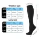 Calcetines de compresión hasta la rodilla elásticos de color sólido - imagen 4