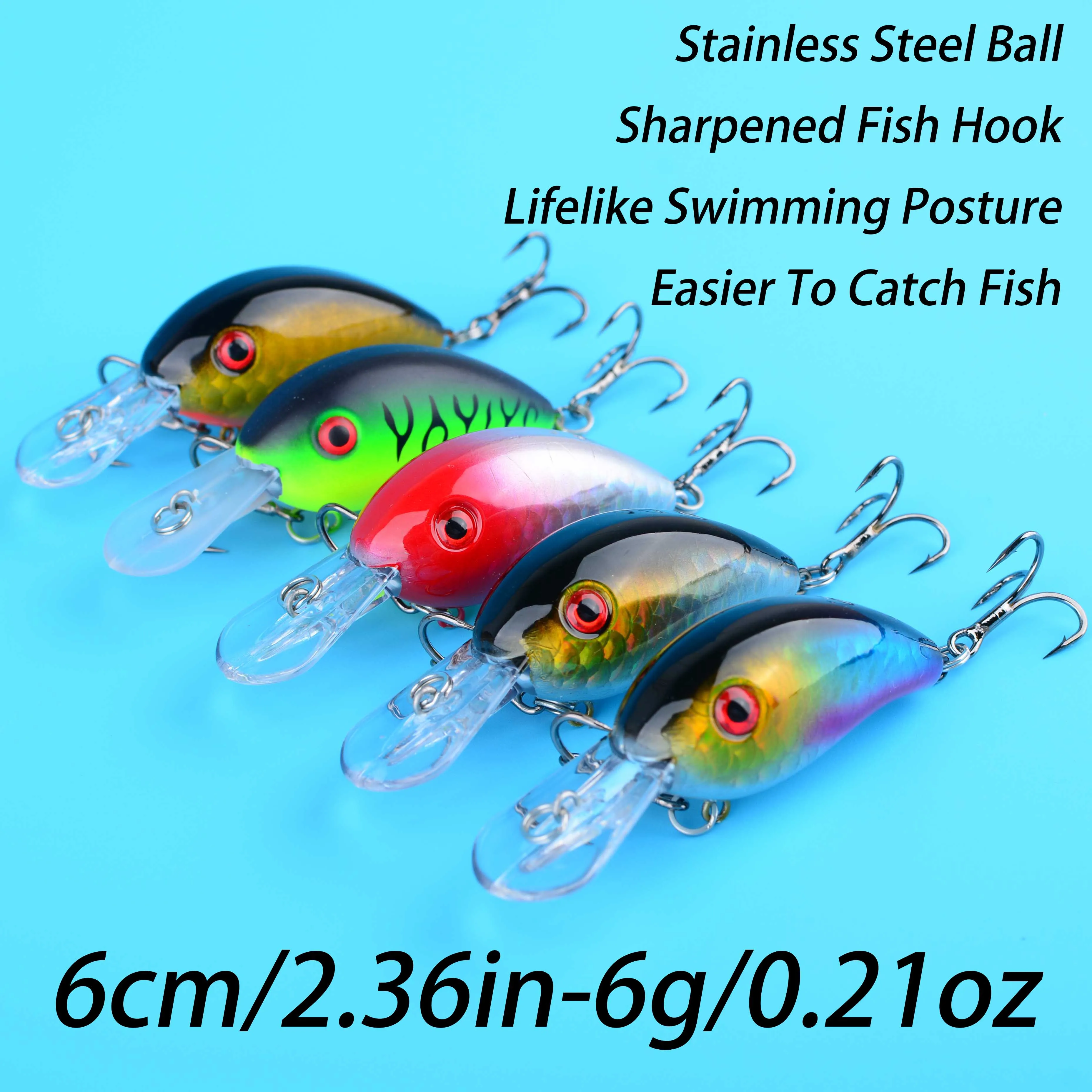 Crankbait flotante para lubina y lucio, cebo duro - imagen 5