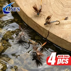 Moscas Secas Adams ANFS para Trucha – Set de 4