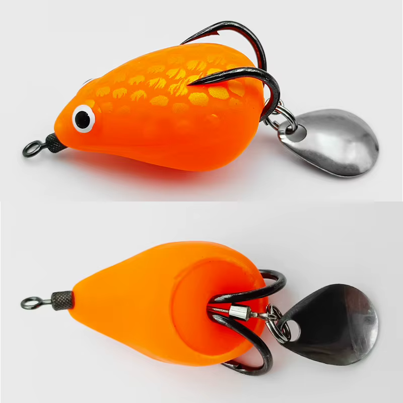 Señuelo Rana ShareShark con Purpurina – Doble Anzuelo para Lubina y Lucio - imagen 3