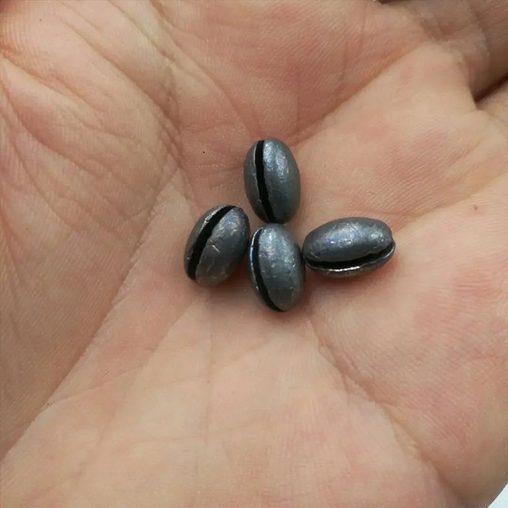 Plomos tipo frijol para señuelo de pesca
